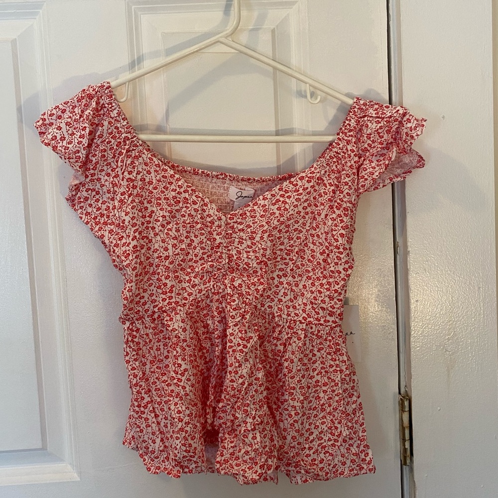 Off Shoulder Floral Top